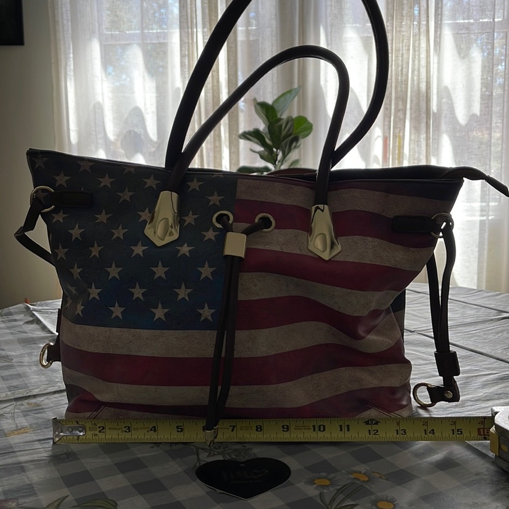 United States American Flag Handbag